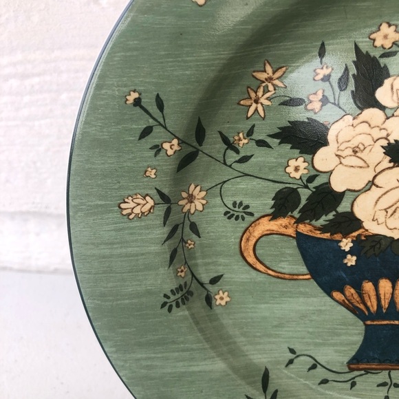 Brandon House “Brandon Rose” Stoneware 8 inch Plates (Set of 4) - Picture 7 of 14